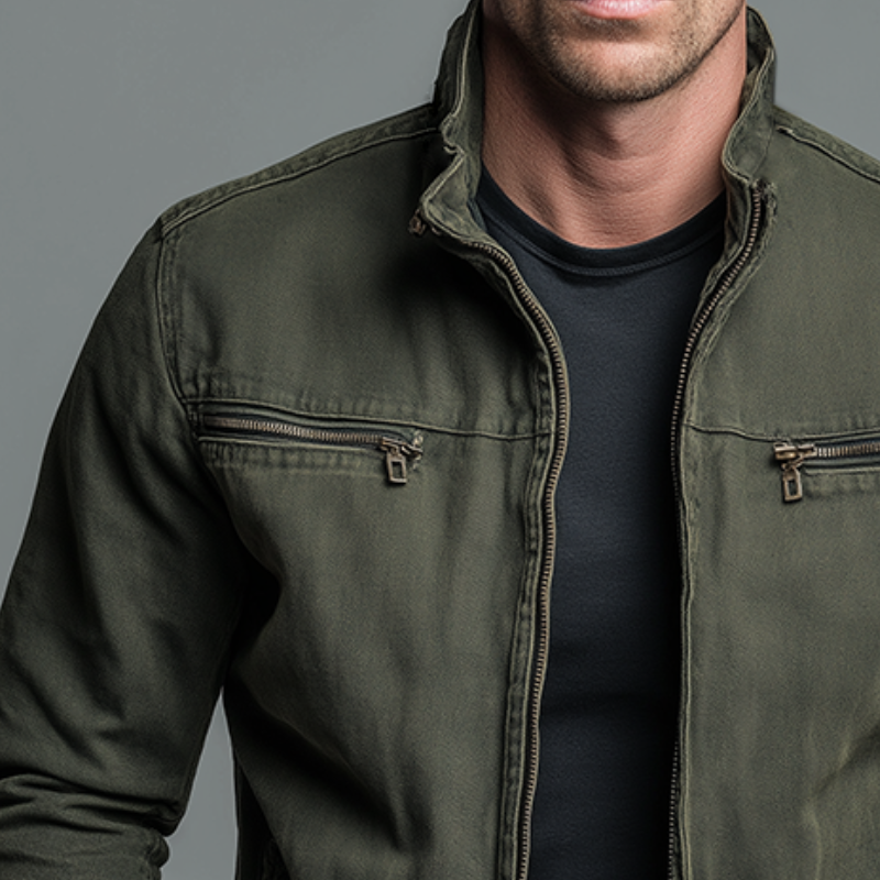 Denvera Vintage Cotton Zip Jacket