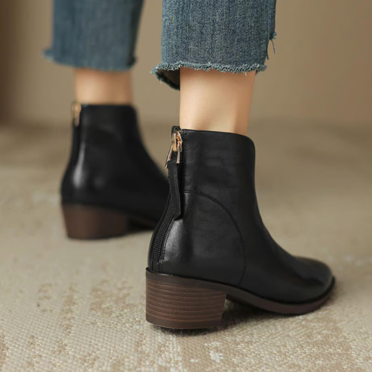 Valenza Premium Low-Heel Ankle Boots