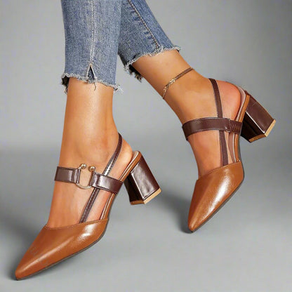 Viola Leather Heels