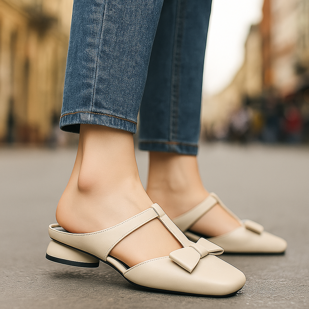 Oretta Leather Mules