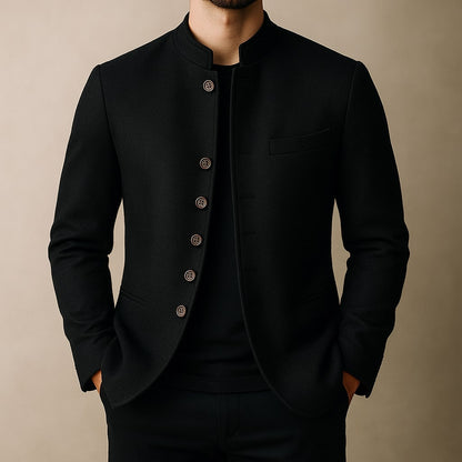 Alberto Wool Stand-Collar Jacket