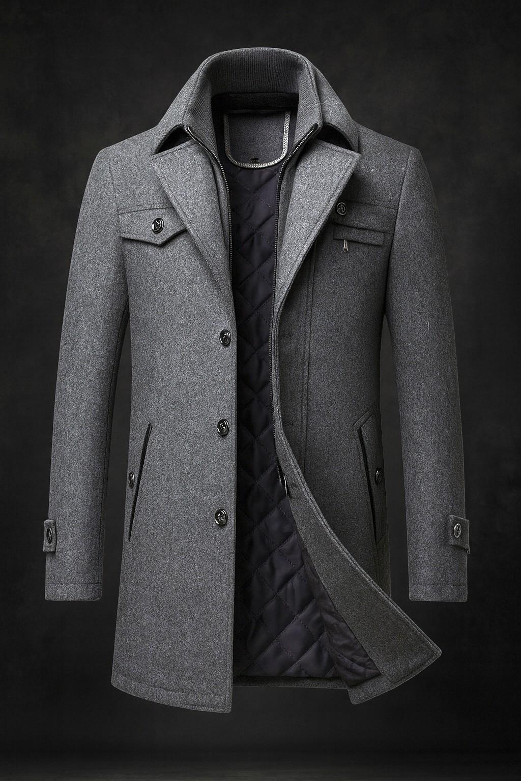 Serafino Elegant Wool Coat