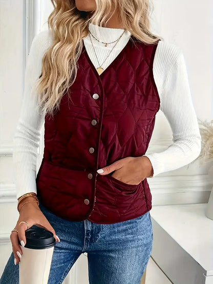 Valea Quilted Bomber Vest
