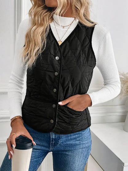 Valea Quilted Bomber Vest