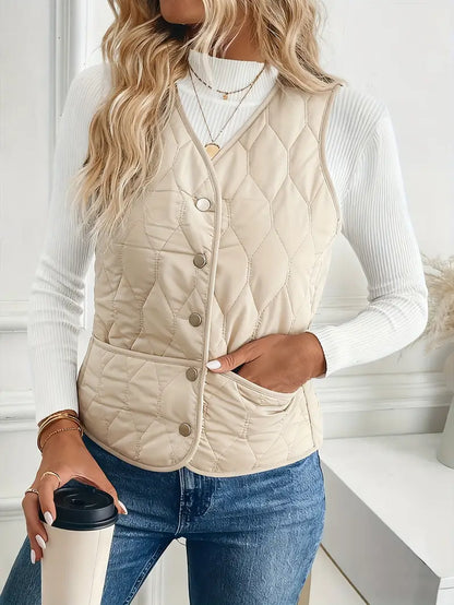 Valea Quilted Bomber Vest