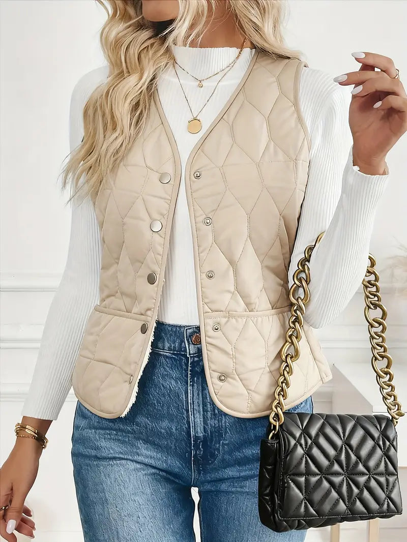 Valea Quilted Bomber Vest