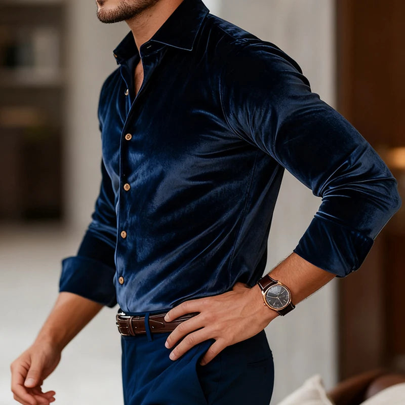 Valter Elegant Velvet Shirt