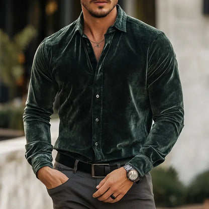 Valter Elegant Velvet Shirt