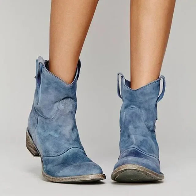 SAHARA WESTERN ANKLE BOOTS