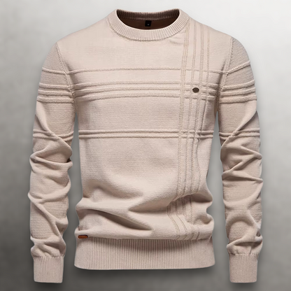 Sullivan Grid-Knit Cotton Sweater