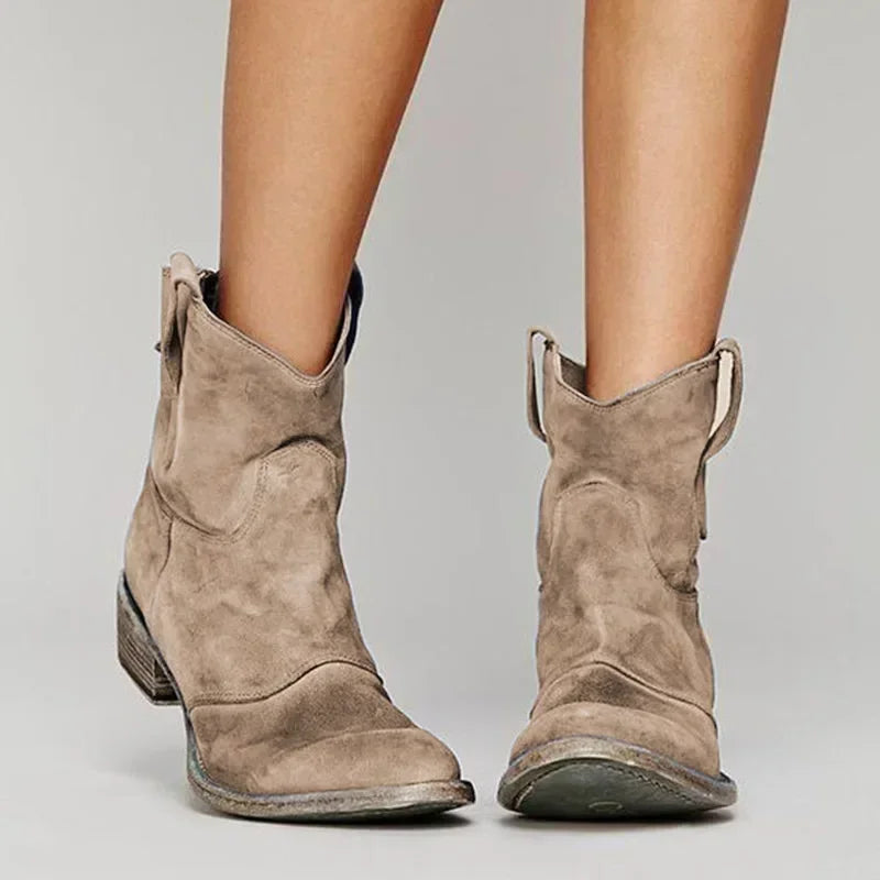 SAHARA WESTERN ANKLE BOOTS