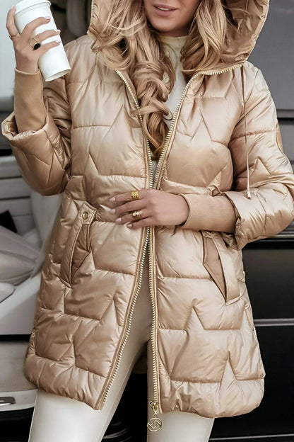 Aurora Hooded Quilt Coat