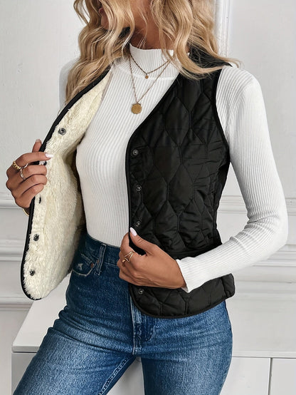Valea Quilted Bomber Vest