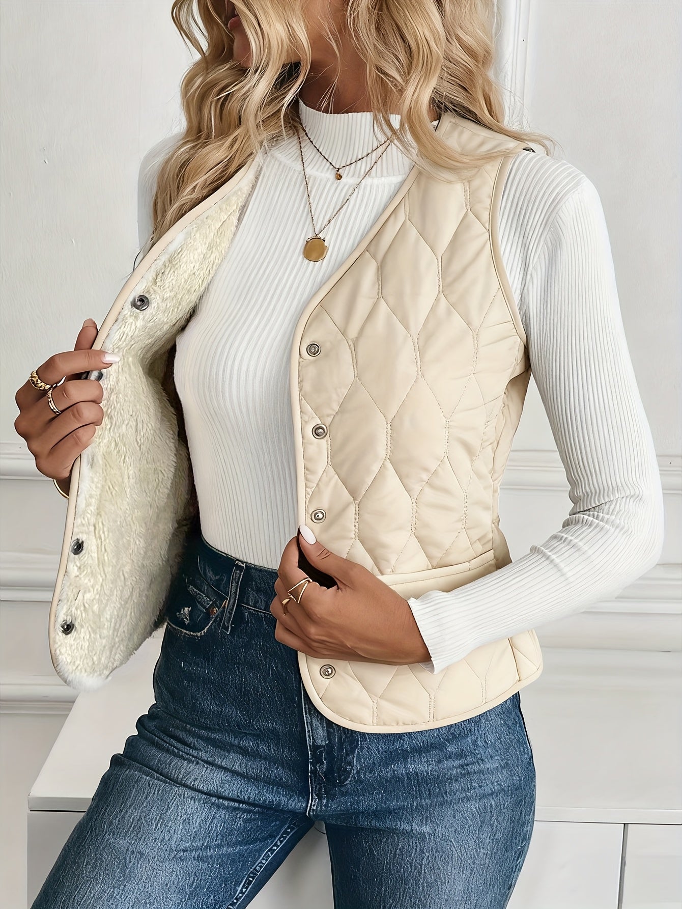Valea Quilted Bomber Vest
