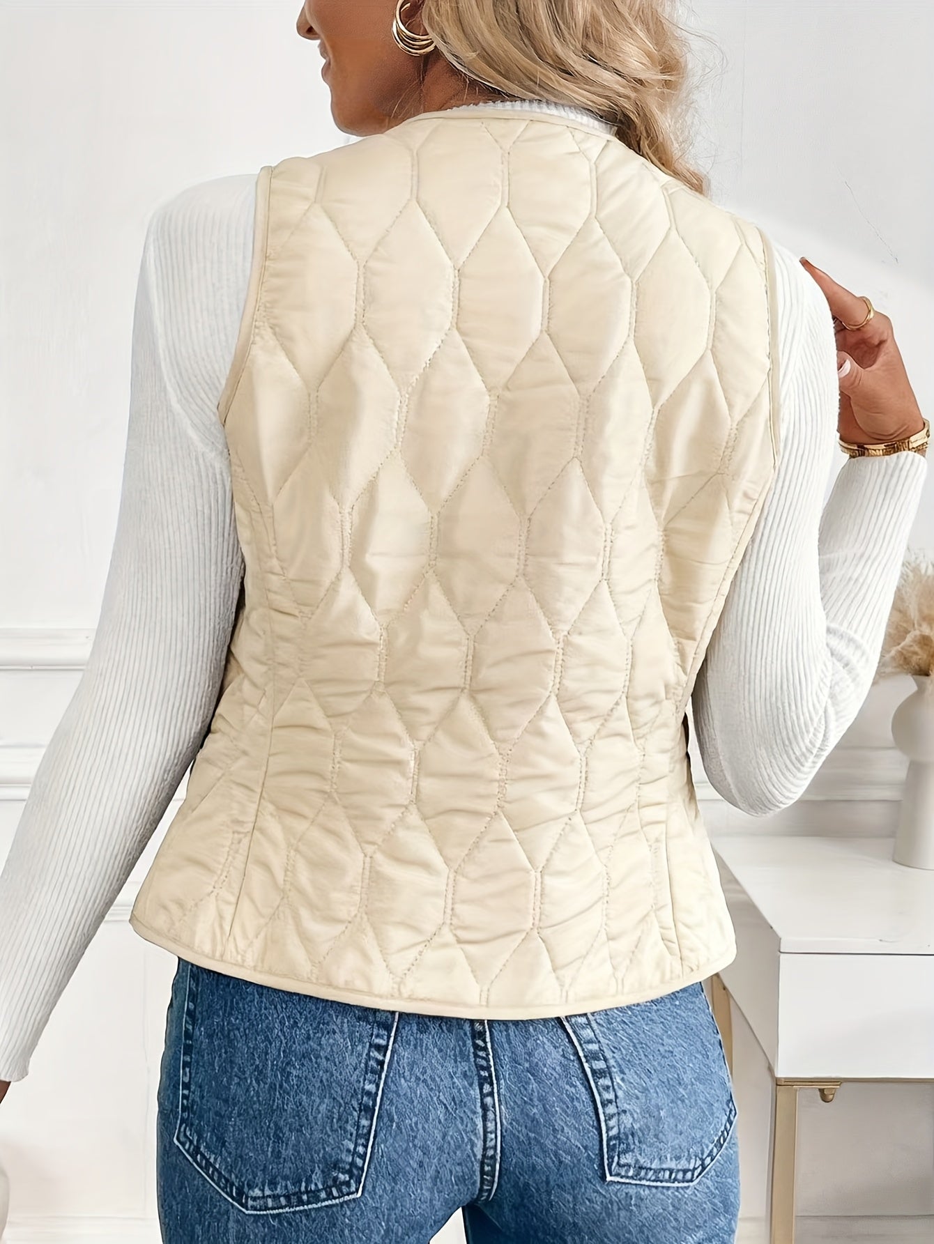 Valea Quilted Bomber Vest